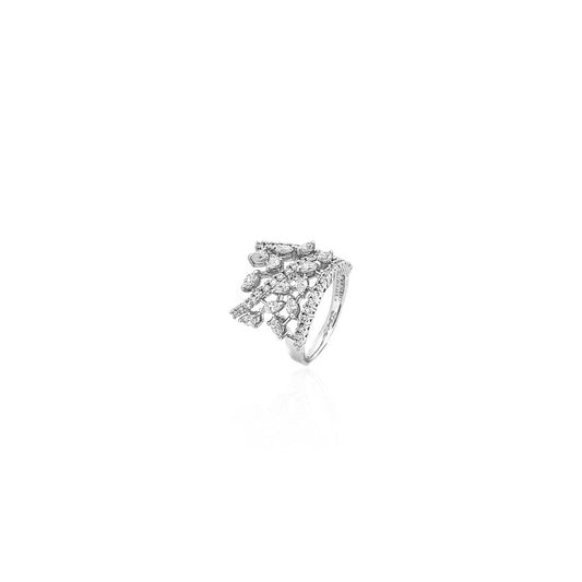 Aida Taj Cluster Diamond Ring