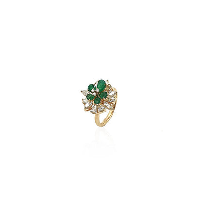 Bautista Unique Floral Diamond Cocktail Ring