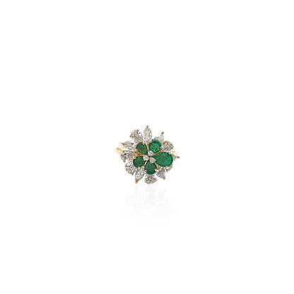 Bautista Unique Floral Diamond Cocktail Ring