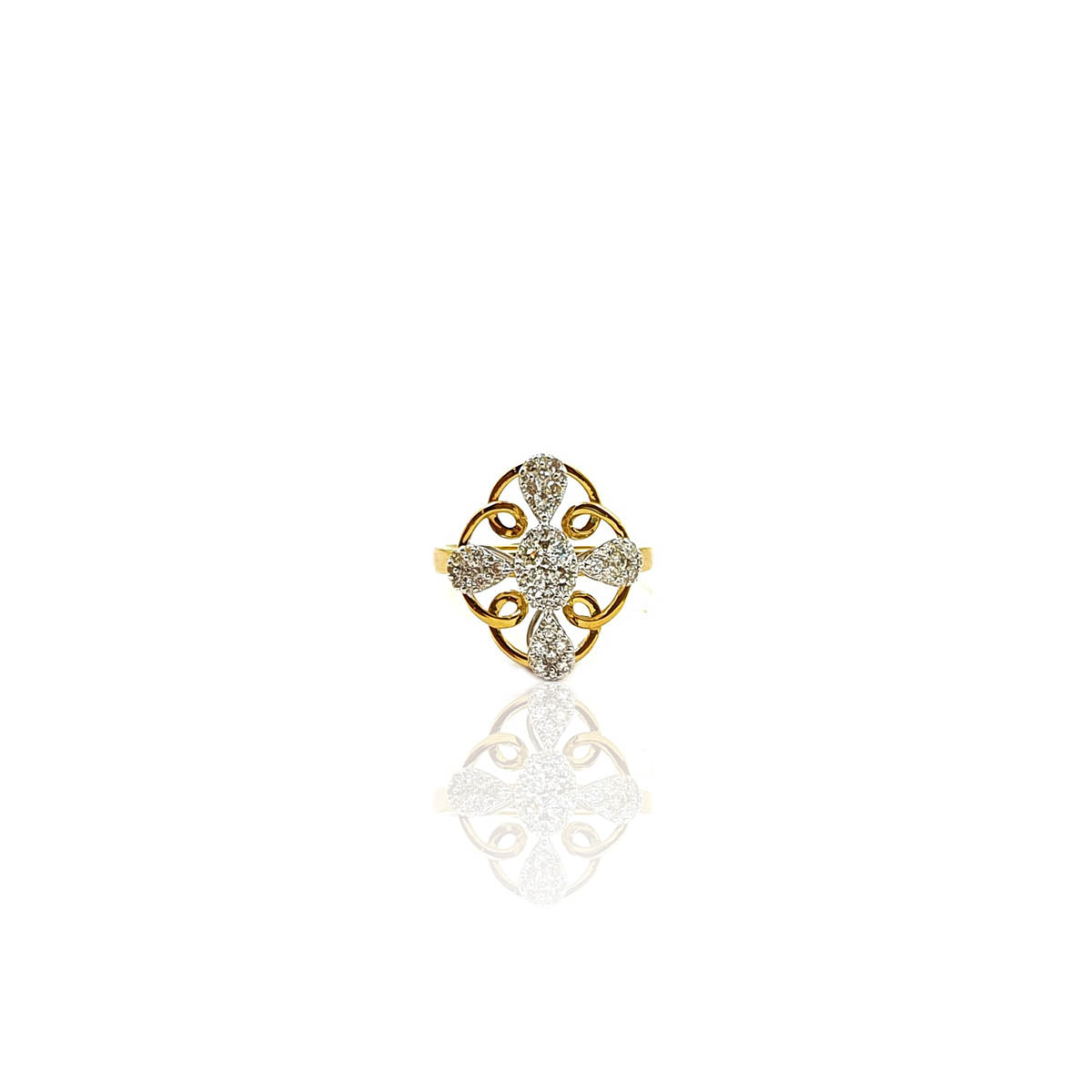 Fabia Floral Shaped Daily Wear Diamond Ring