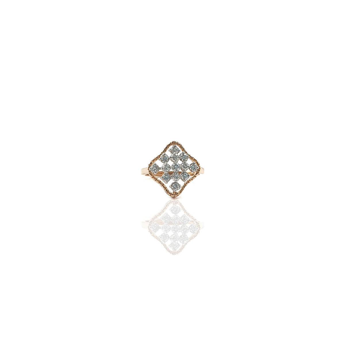 Daily Wear Rose Gold Diamond Ring