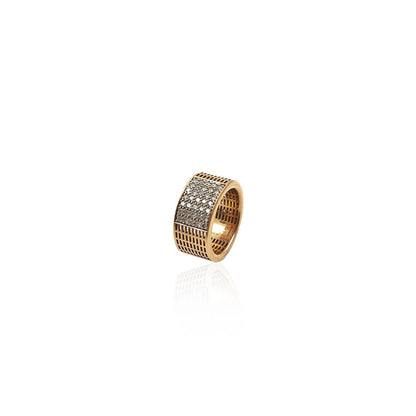 Benito Modern Bolt Look Diamond Men's Ring