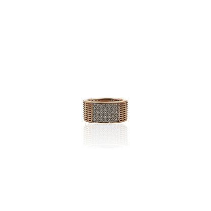 Benito Modern Bolt Look Diamond Men's Ring