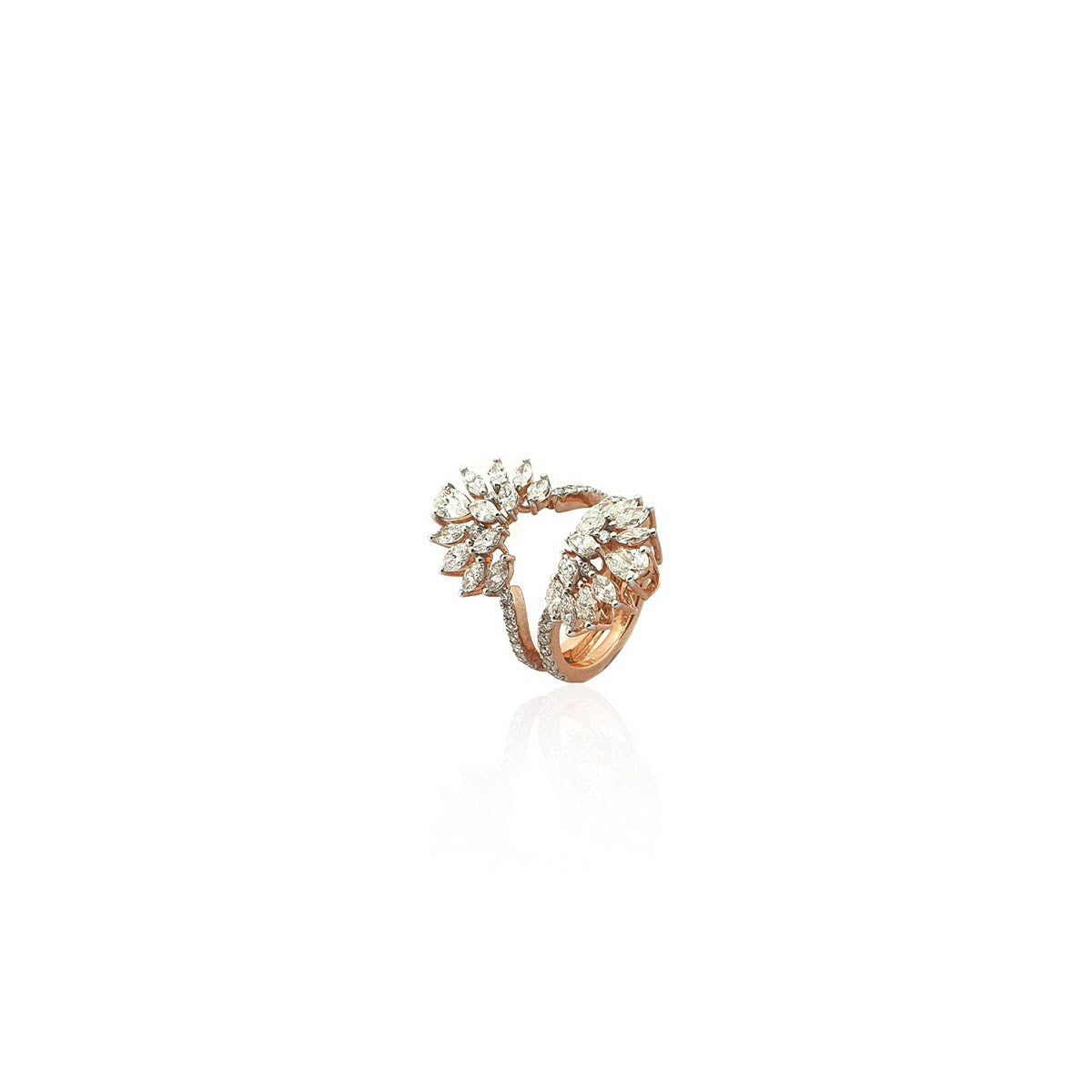 Belladonna Bloom Floral Diamond Cocktail Ring