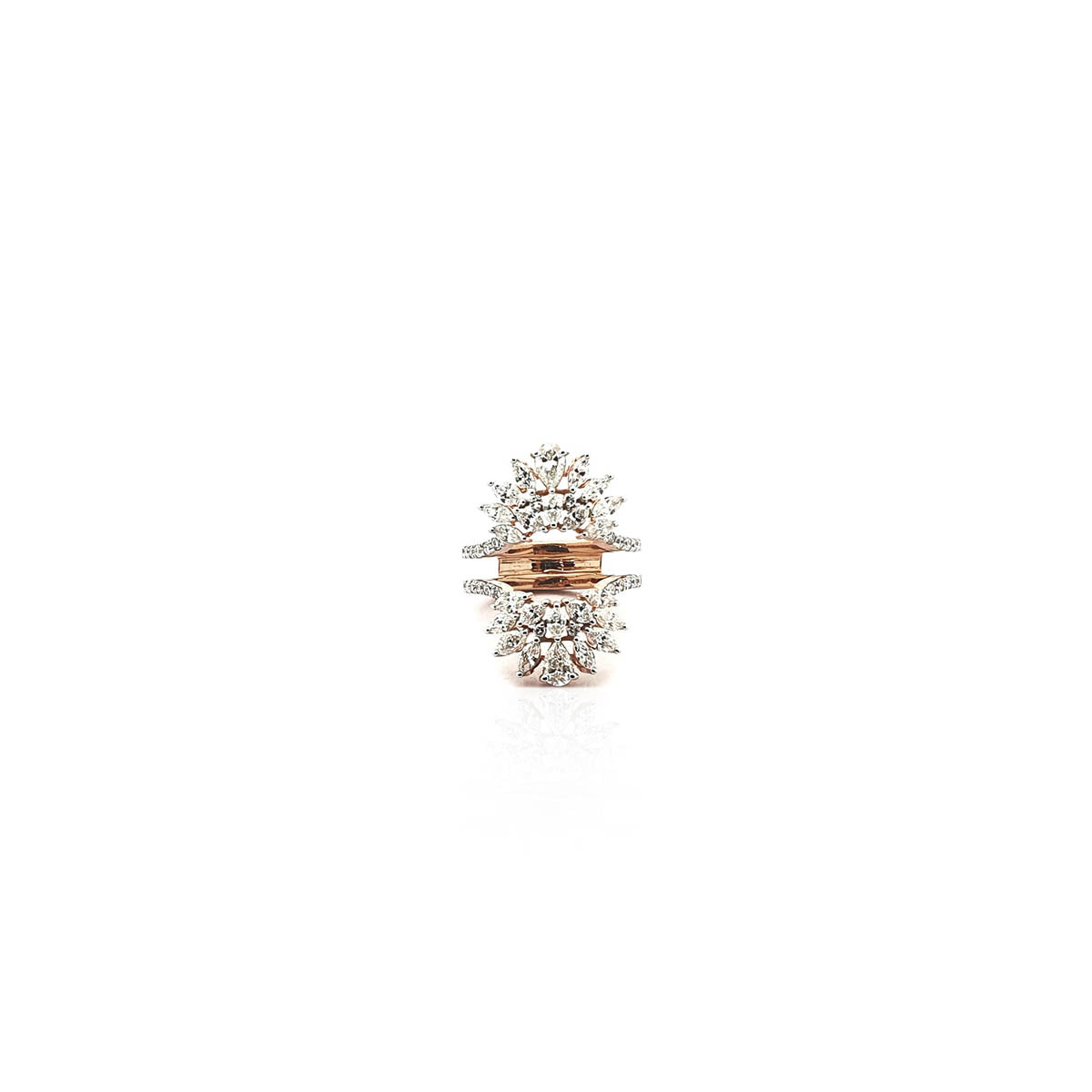 Belladonna Bloom Floral Diamond Cocktail Ring