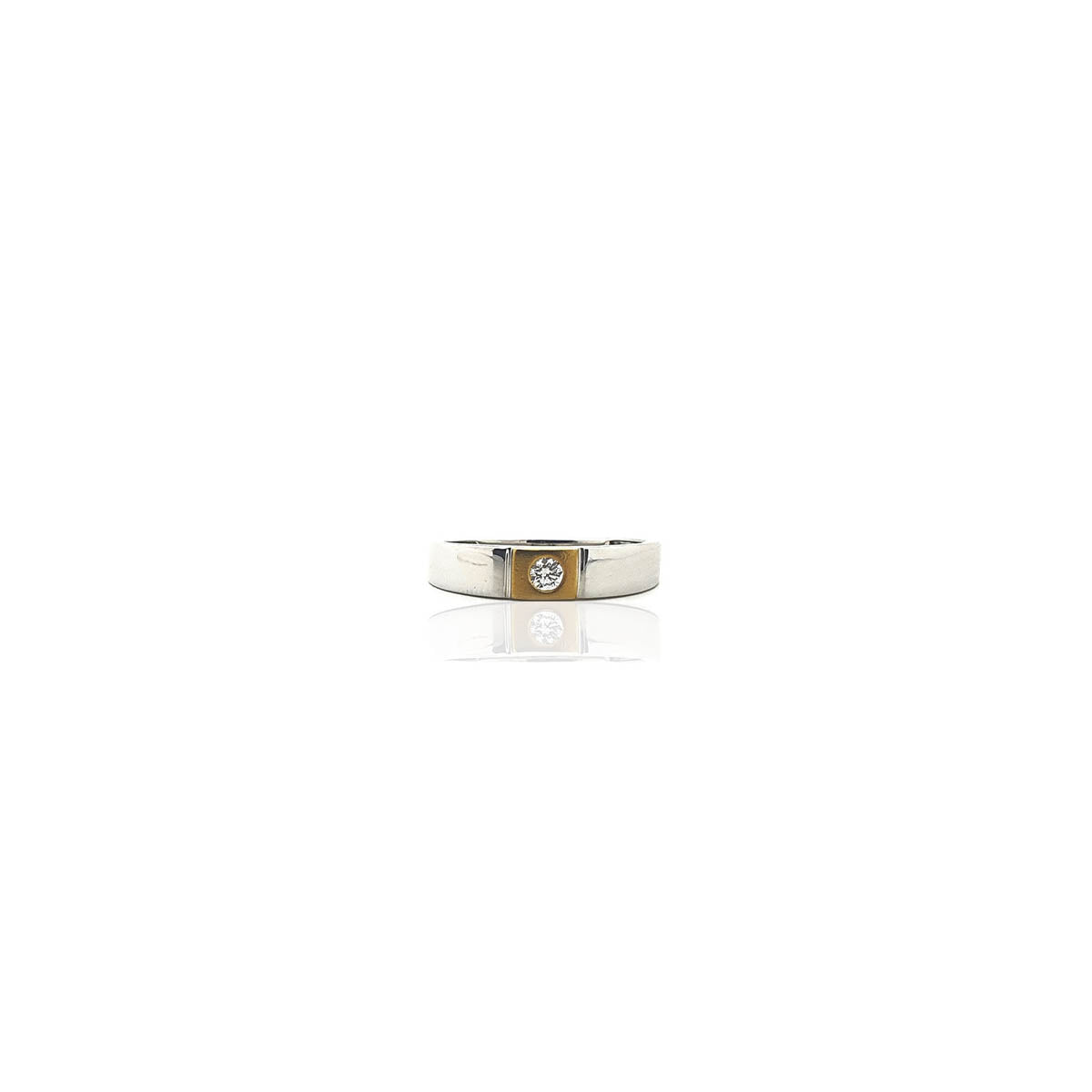 Emanuele Intersecting Diamond Band Ring