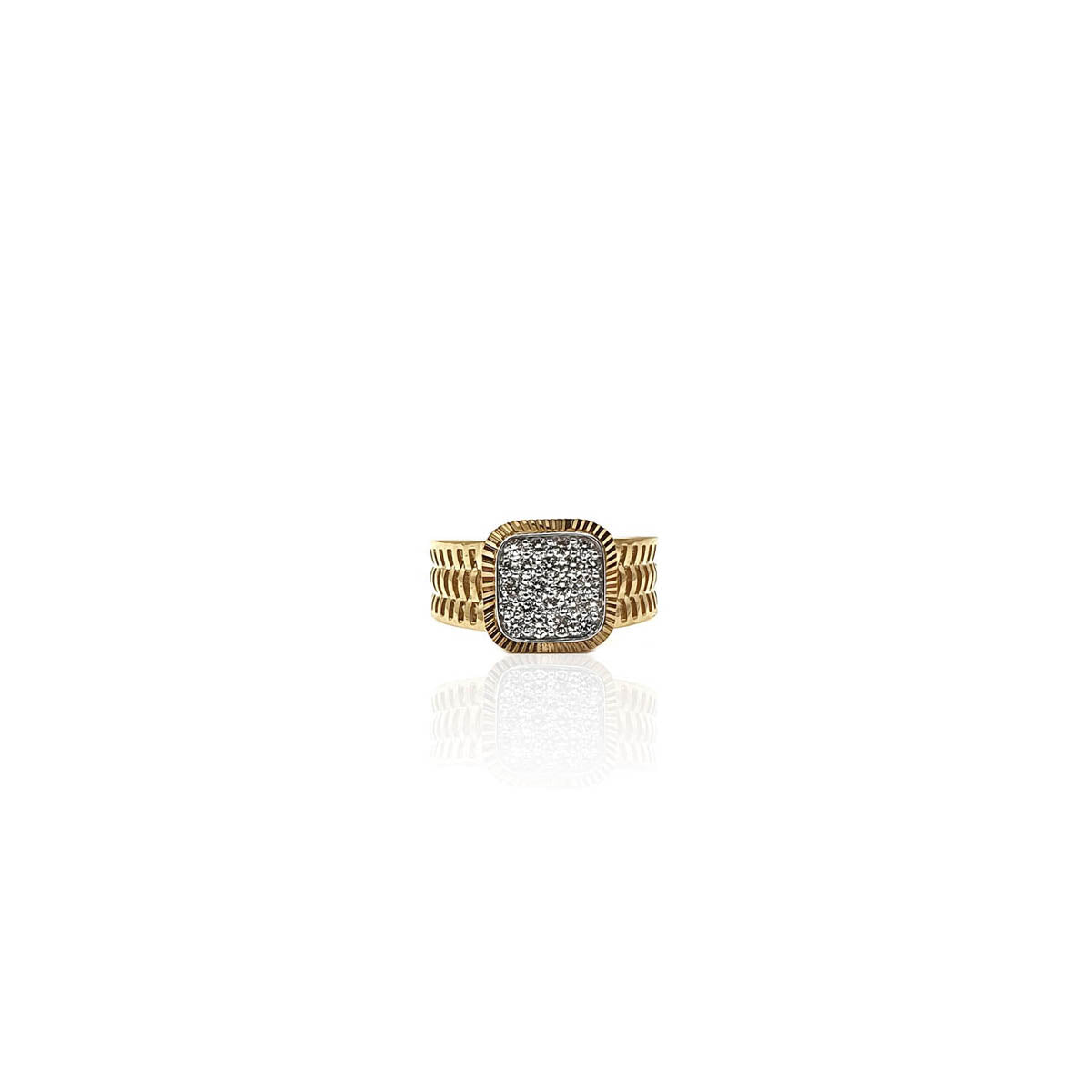 Andino Geometric Diamond Men's Ring