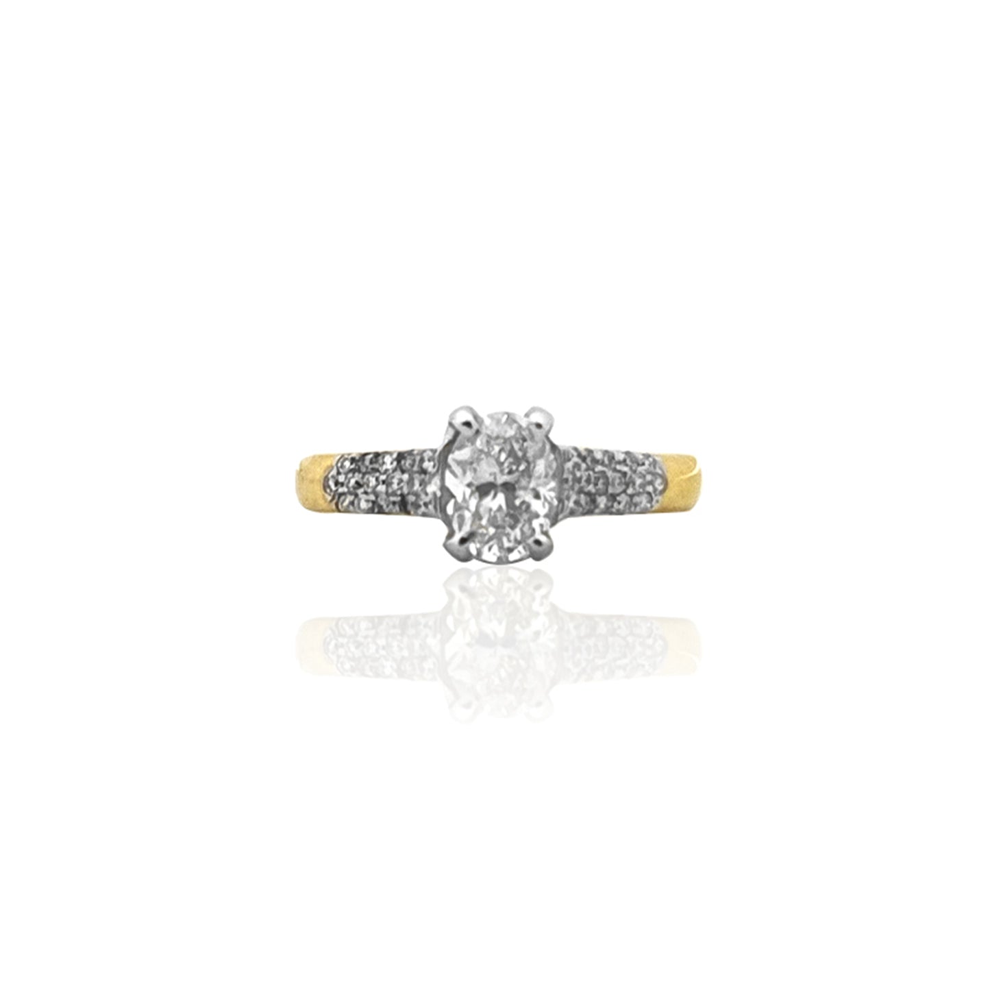 Captivating Elegance Oval Solitaire Ring