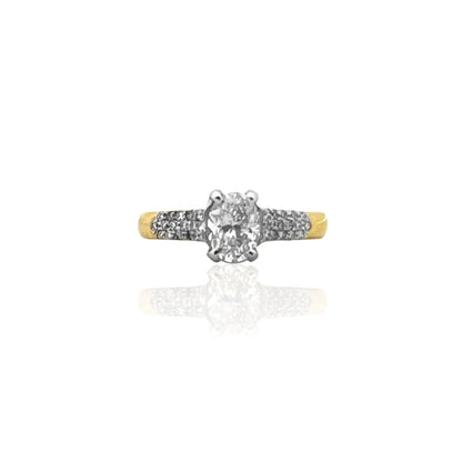 Captivating Elegance Oval Solitaire Ring