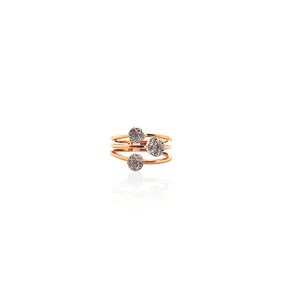 Agnella Three Floret Diamond Ring