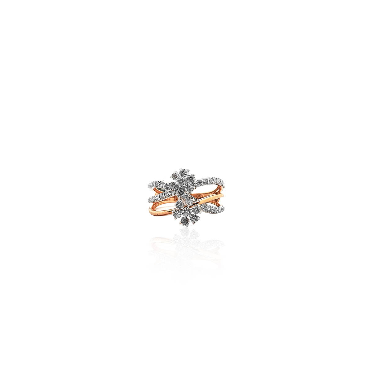 Albinia Crossover Diamond Ring