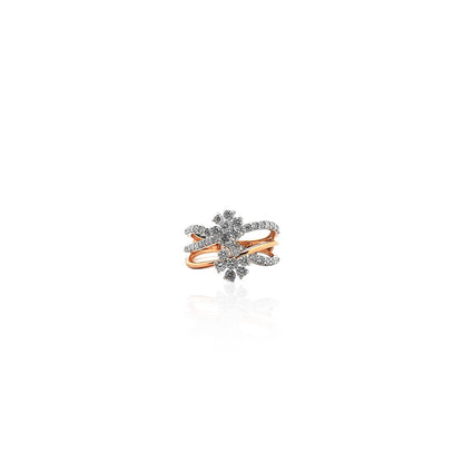 Albinia Crossover Diamond Ring