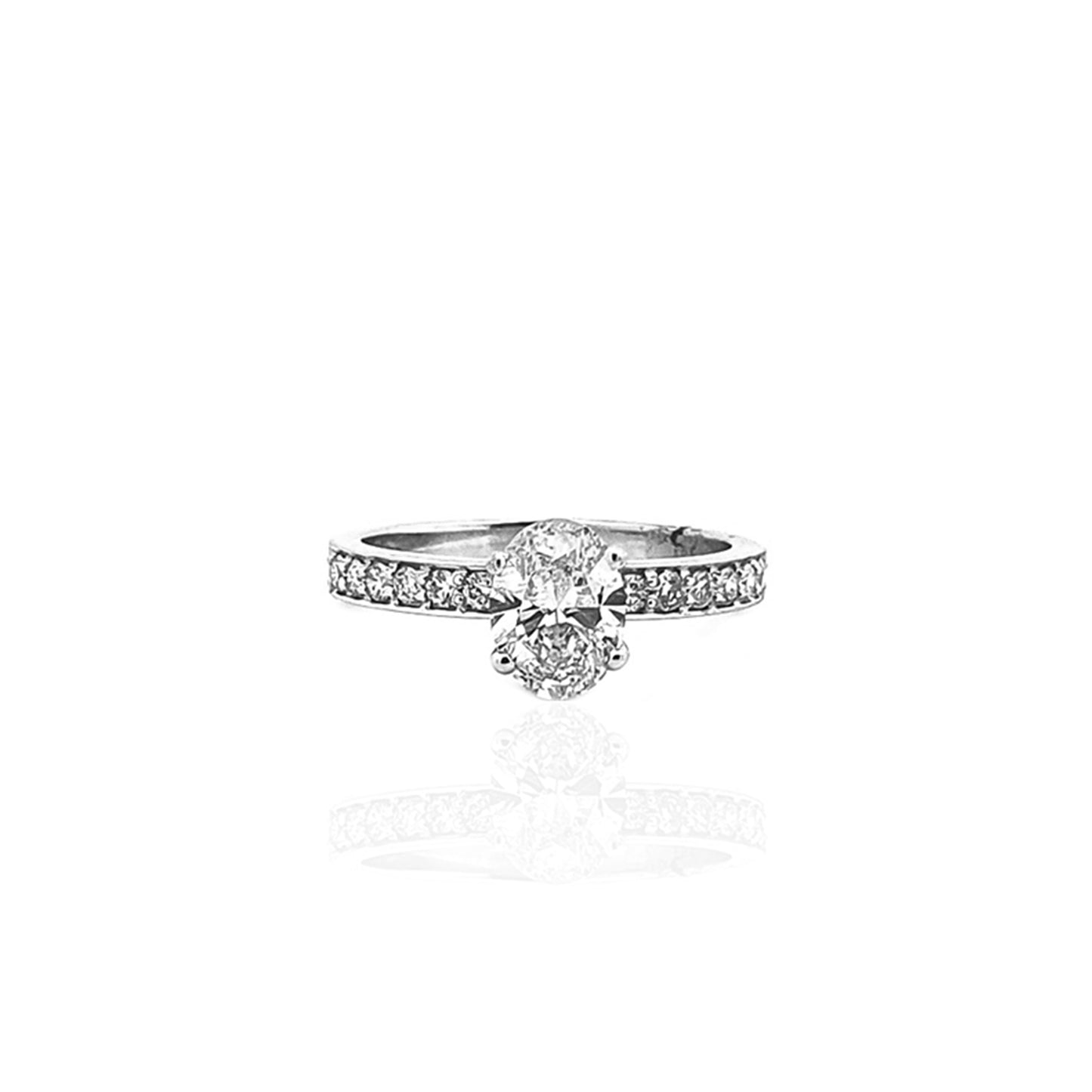 Endless Romance Oval Solitaire Ring