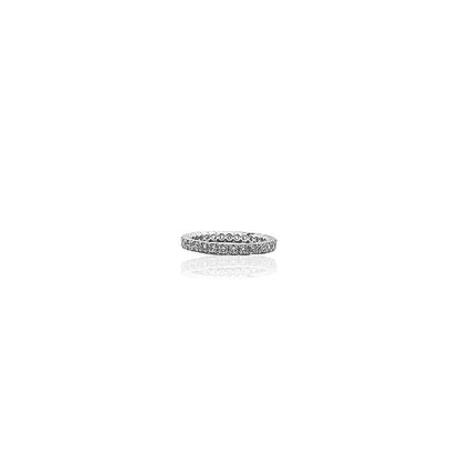 Elegant Minimalist Diamond Band Ring