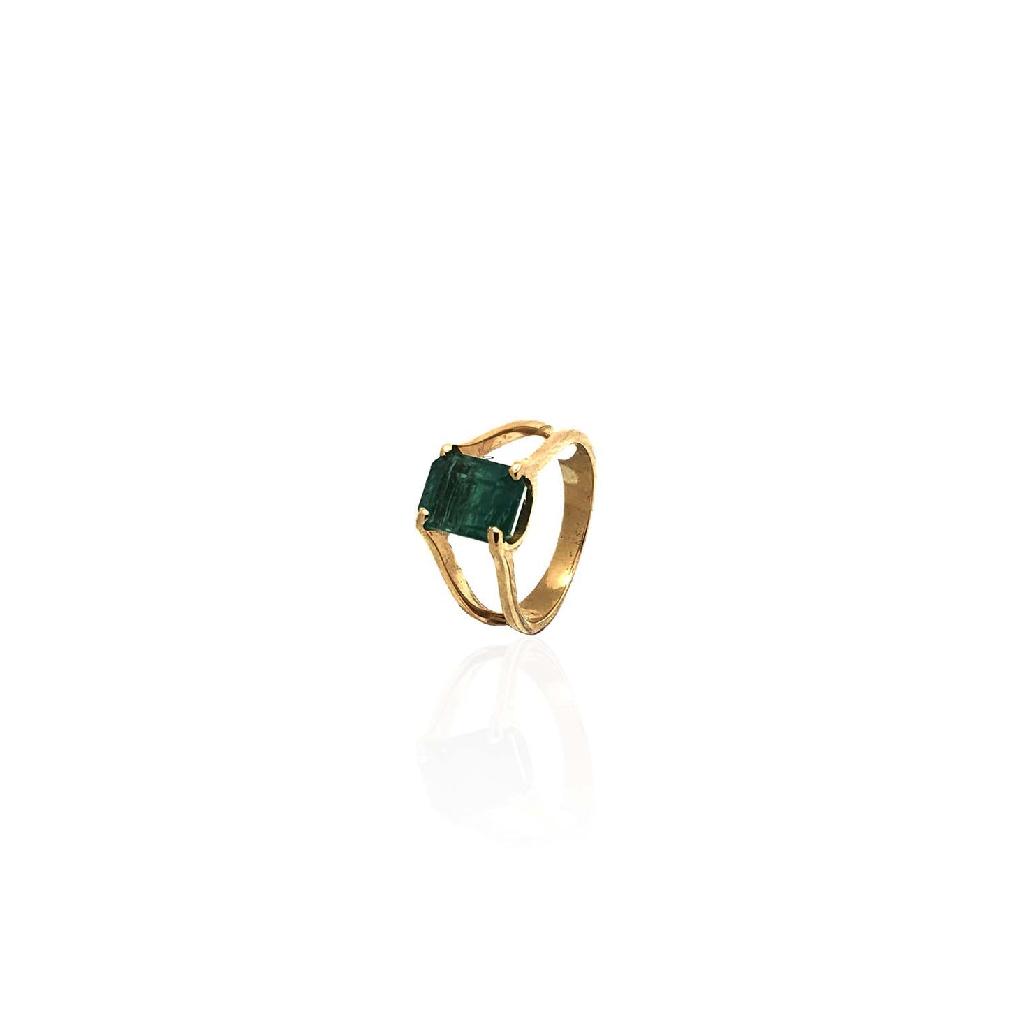 Leonora Radiant Emerald Ring