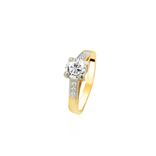 Glimmering Affection Round Solitaire Ring