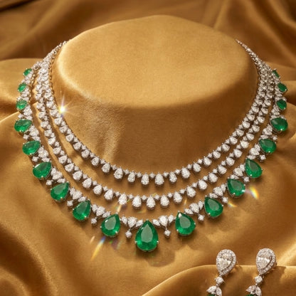 Twilight Emeralds Necklace