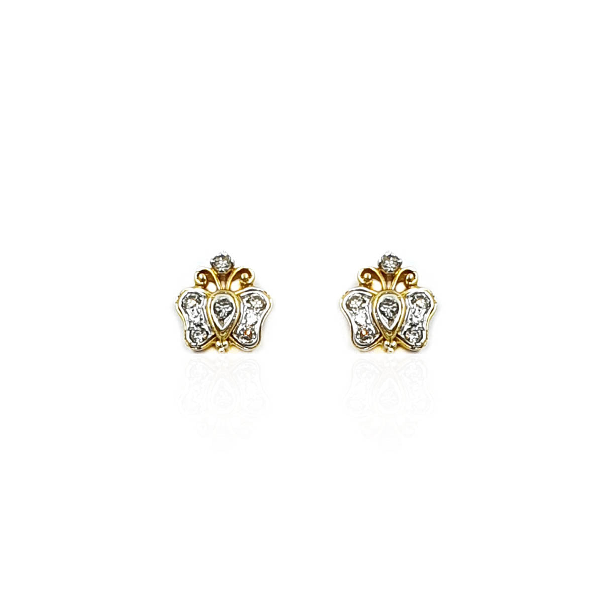 Gaetana Butterfly Inspired Shape Diamond Earring