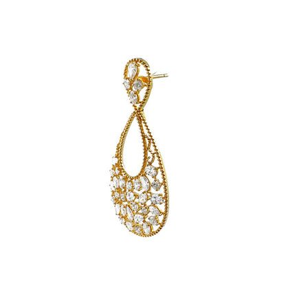 Rufina Drop Down Diamond Dangler Earring