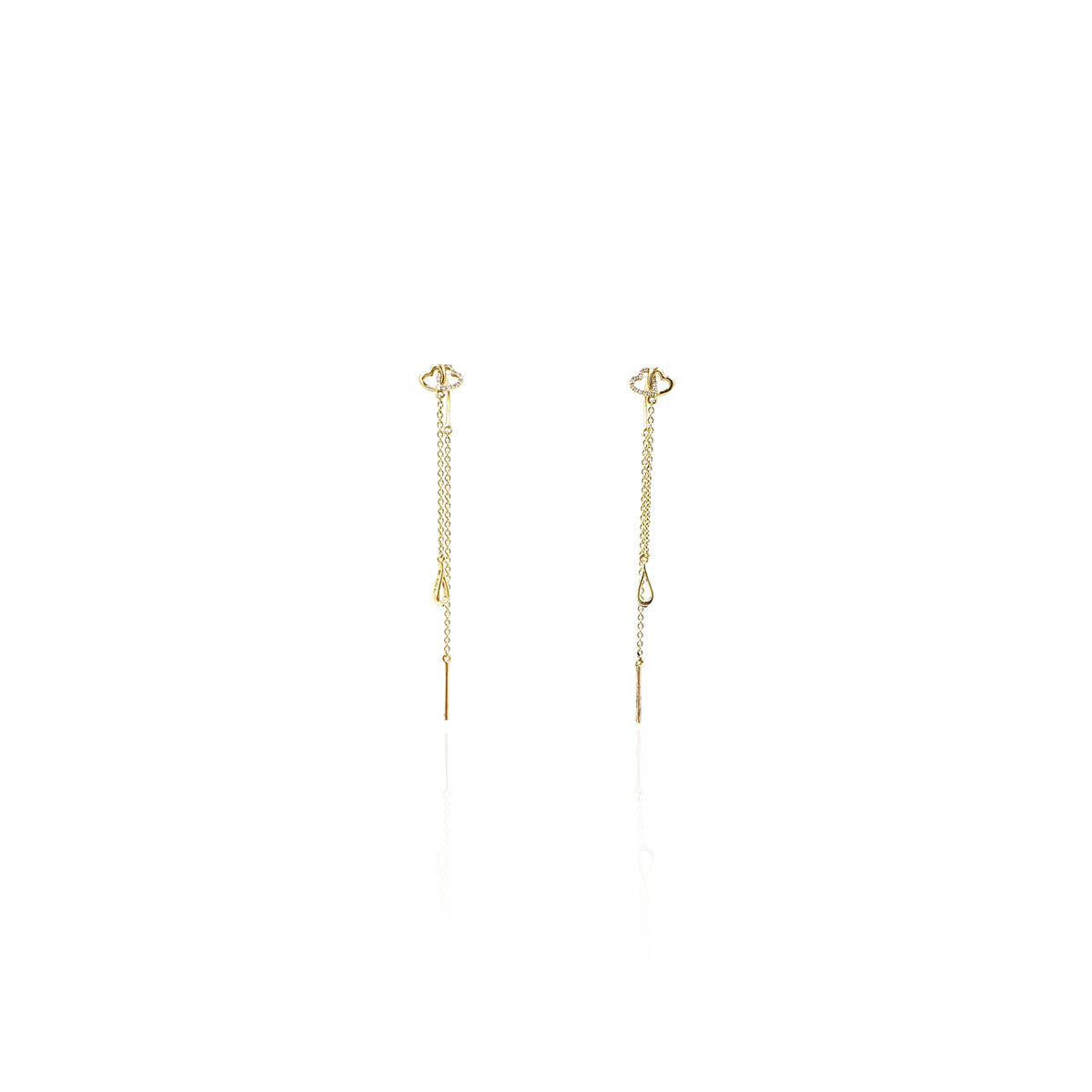 Gianara One Liner Hanging Diamond Earring