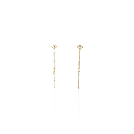 Gianara One Liner Hanging Diamond Earring