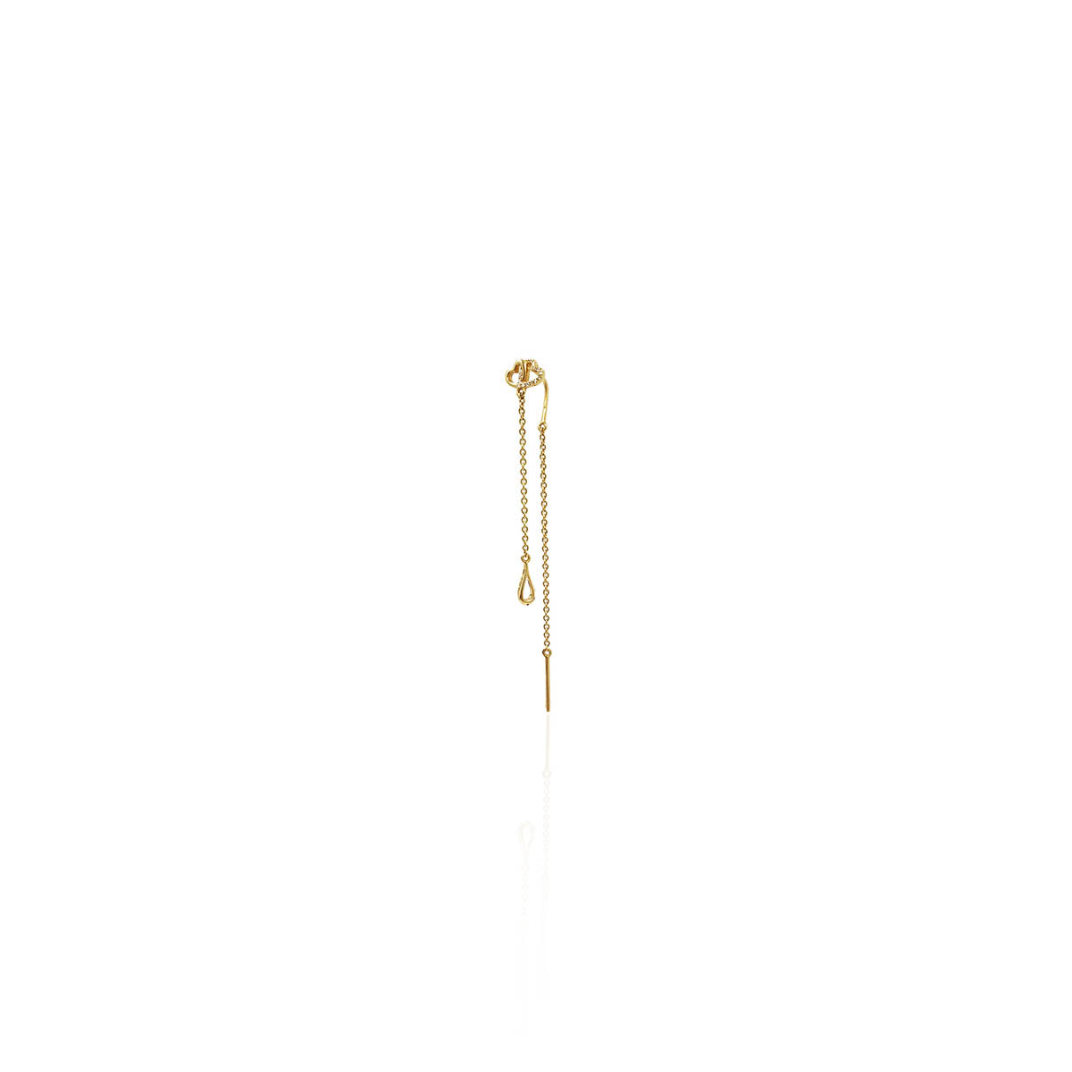 Gianara One Liner Hanging Diamond Earring