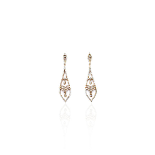 Genevra Drop Scene Diamond Earring