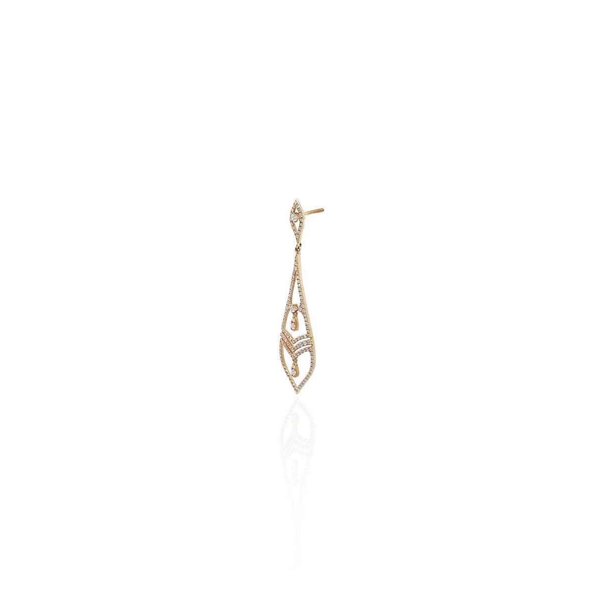 Genevra Drop Scene Diamond Earring