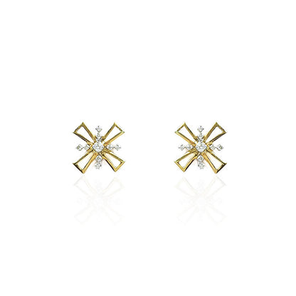 Lissandra Sparkle Cluster Diamond Stud Earring