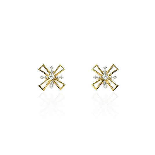 Lissandra Sparkle Cluster Diamond Stud Earring