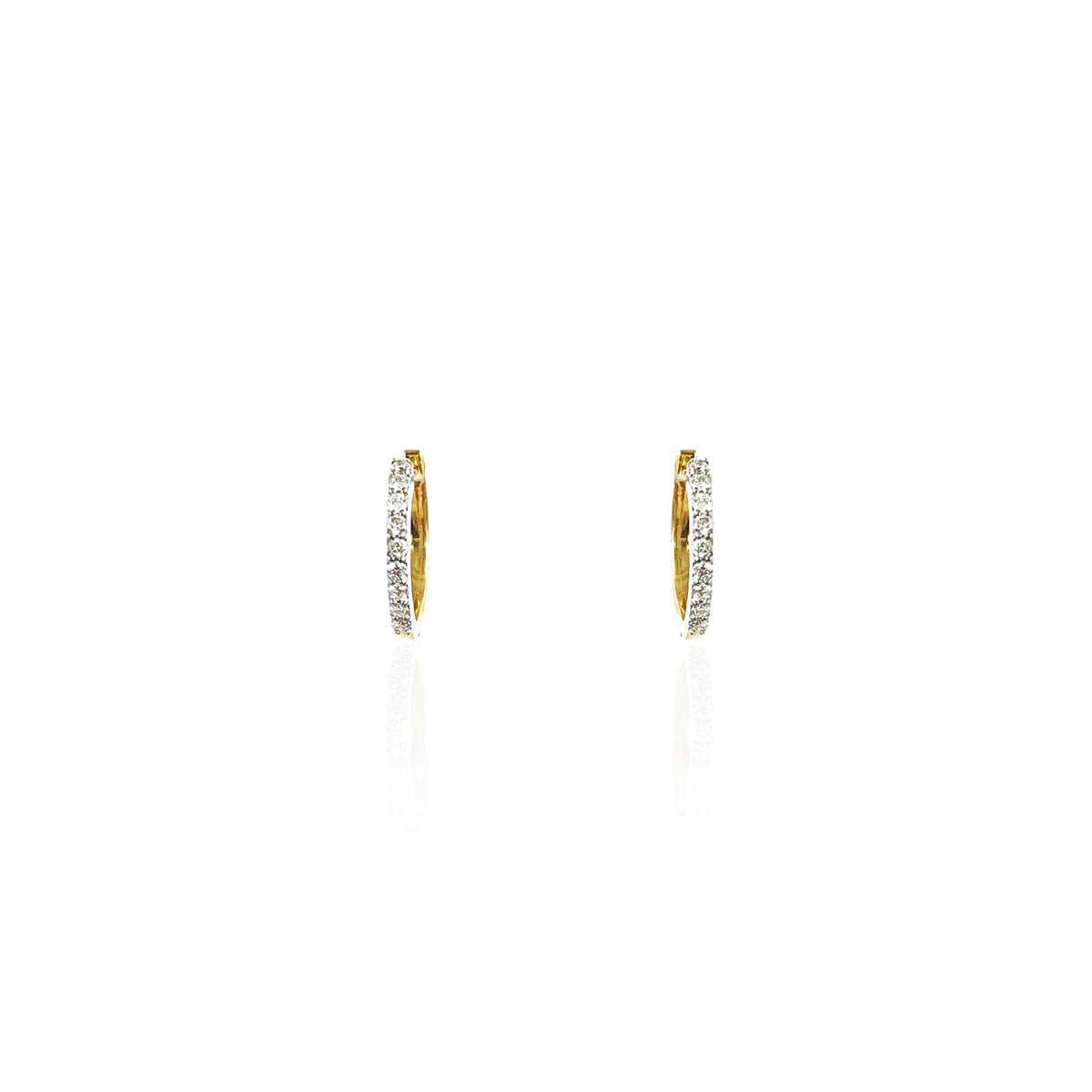 Leonora Diamond Hoop Earring