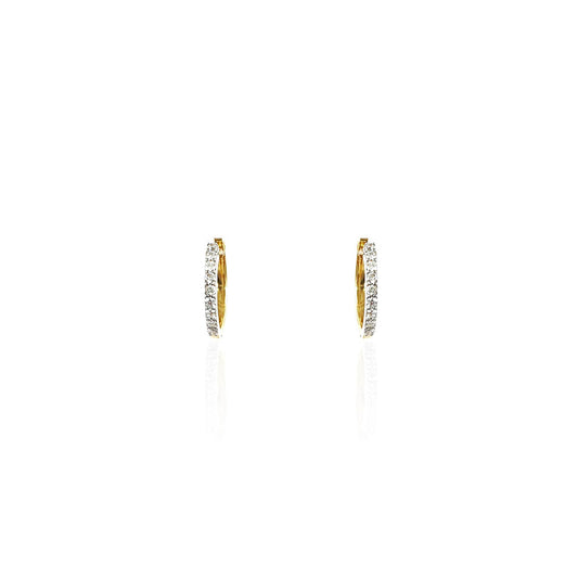 Leonora Diamond Hoop Earring