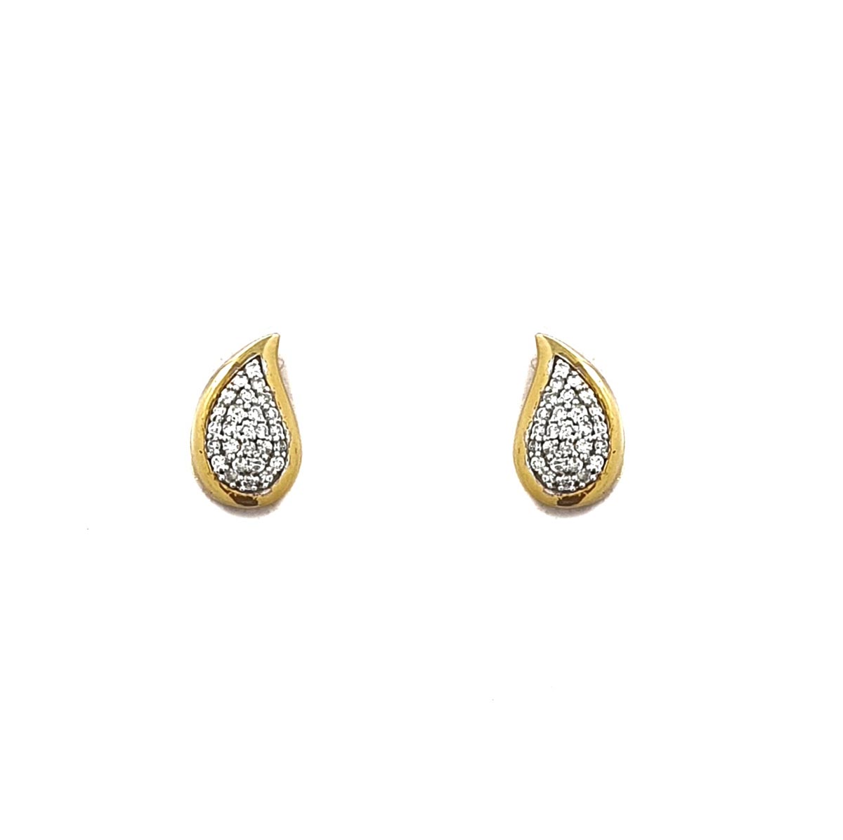 Dantel Daily Wear Leaf Shape Stud Diamonds Tops