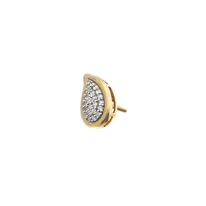 Dantel Daily Wear Leaf Shape Stud Diamonds Tops