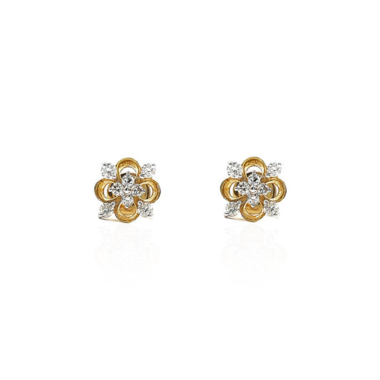 Marietta Shimmer Diamond Stud Earring