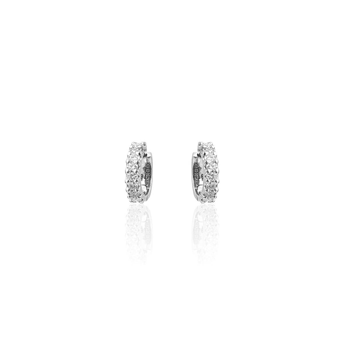 Enrique Double Sided Daily Wear Diamond Hoop Earring