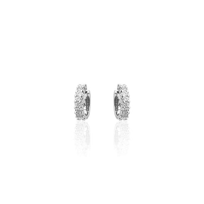 Enrique Double Sided Daily Wear Diamond Hoop Earring