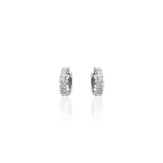 Enrique Double Sided Daily Wear Diamond Hoop Earring