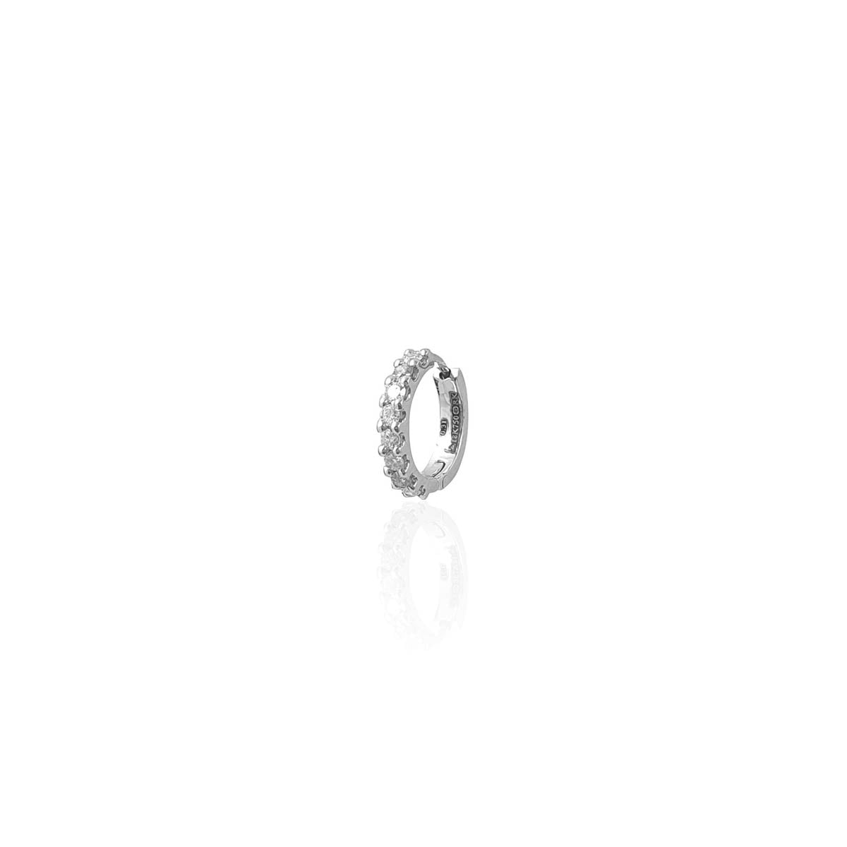 Enrique Double Sided Daily Wear Diamond Hoop Earring