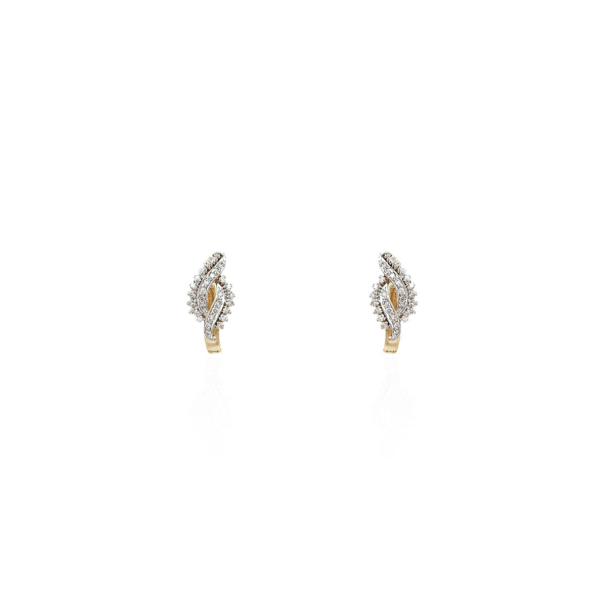 Nicola Glisten Diamond Hoop Earring