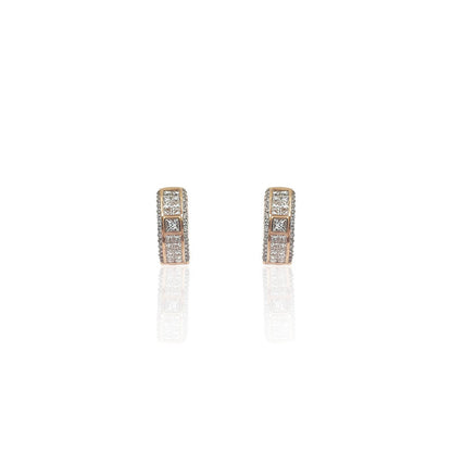 Emiliano Daily Wear Stylish Diamond Hoop Earring