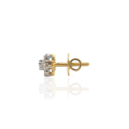 Ercole Floral Shaped Daily Wear Diamond Earring