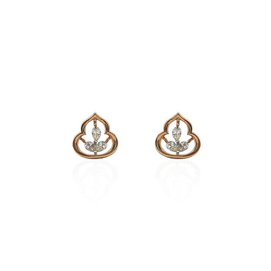 Lorenza Diamond Paan Stud Earring