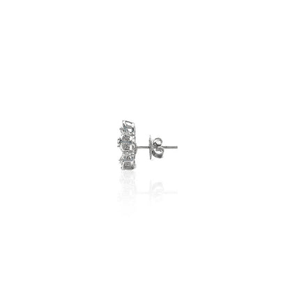 Giannina Floral Diamond Stud Earring