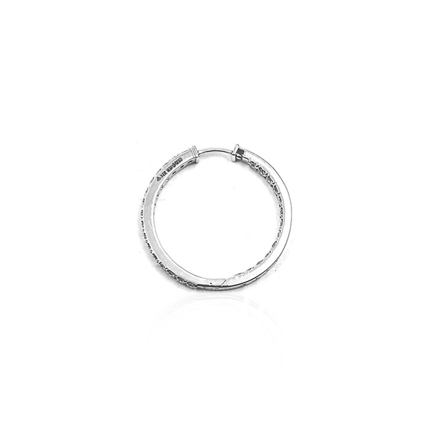 Geovana  Twinkling Hoop Diamond Earring