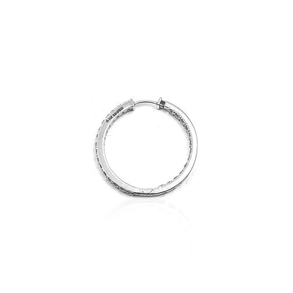 Geovana  Twinkling Hoop Diamond Earring