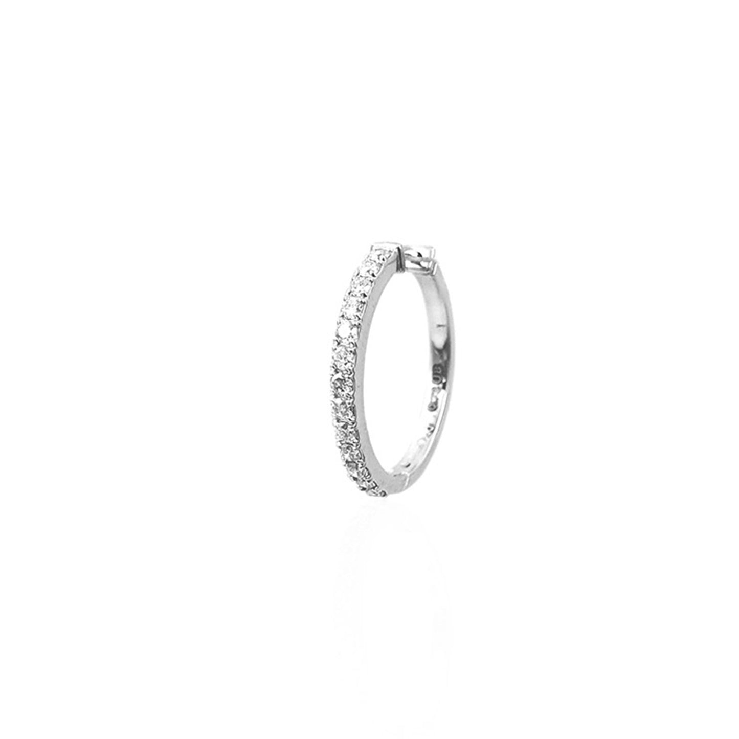 Gulielma One Liner Diamond Hoop Earring