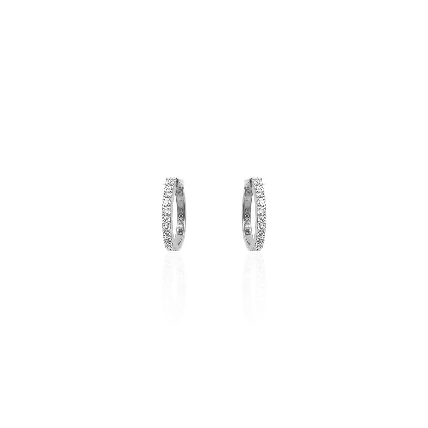 Horatia One Liner Diamond Hoop Earring