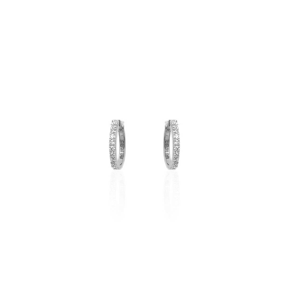 Jemma Twinkling Diamond Hoop Earring