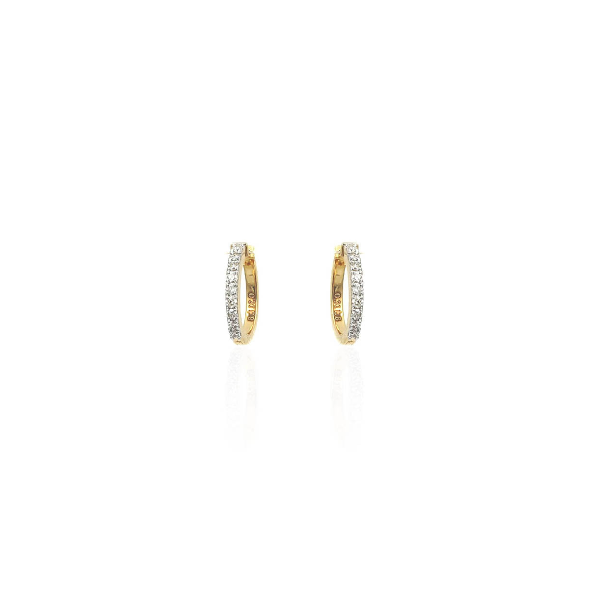 Isabella Twinkling Diamond Hoop Earring